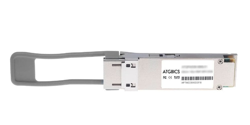 Part Number 10329, Extreme Compatible Transceiver QSFP+ 40GBASE-SR-BiDi (850nm, 150m, LC, DOM), AT-GBICS
