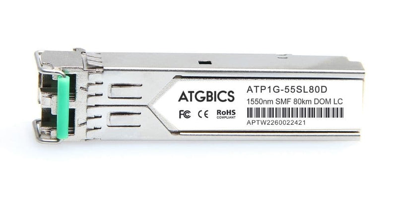 Part Number AA1419017, Avaya-Nortel Compatible Transceiver SFP 1000Base-ZX (1550nm, SMF, 80km, LC, DOM), ATGBICS