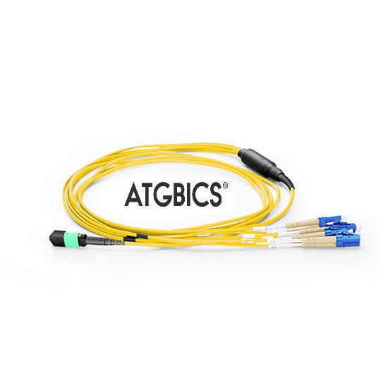 ATGBICS MPO Female-6 LC Duplex 12 Fibres OS2 9/125 Singlemode Breakout Cable, Type B, LSZH 3.0, 1m