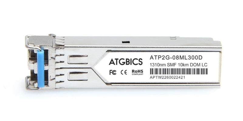 Part Number SFP-2G-FC-LW-I-MSA-AT, Product Universally Coded MSA Compliant Compatible Transceiver SFP 2G Fibre Channel (1310nm, SMF, 10km, DOM) , ATGBICS