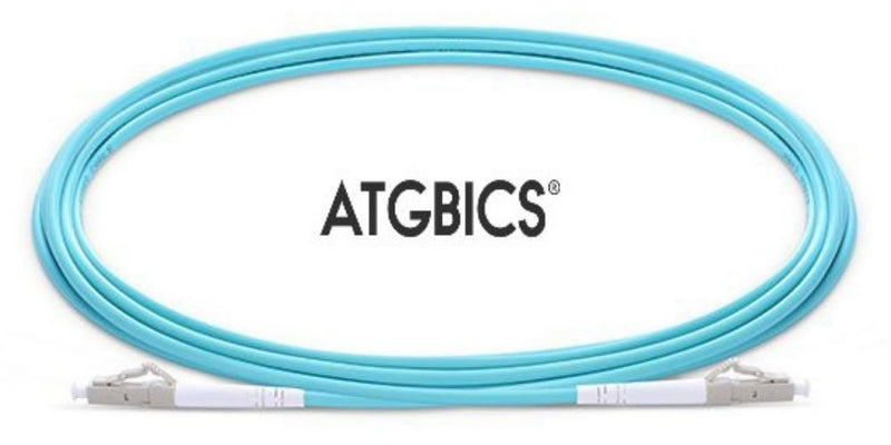 LC-LC OM4, Fibre Patch Cable, Multimode, Simplex, Aqua, 15m, ATGBICS