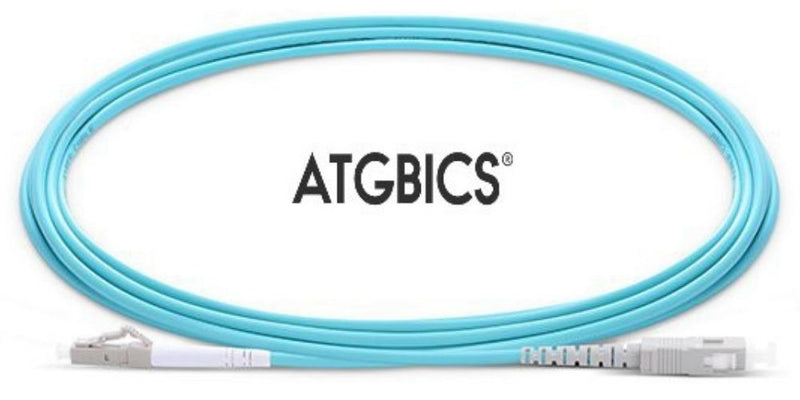LC-SC OM3, Fibre Patch Cable, Multimode, Simplex, Aqua, 5m, ATGBICS