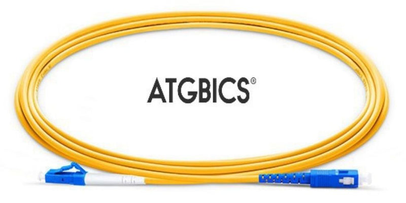 LC-SC OS2, Fibre Patch Cable, Singlemode, Simplex, Yellow, 1m, ATGBICS