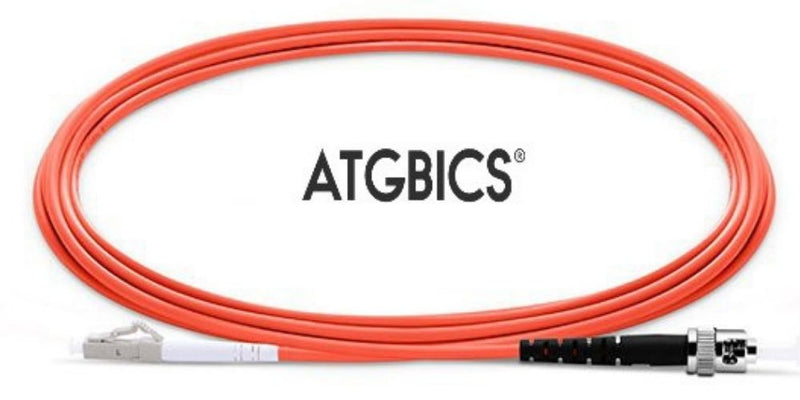 LC-ST OM2, Fibre Patch Cable, Multimode, Simplex, Orange, 1m, ATGBICS