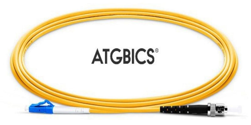 LC-ST OS2, Fibre Patch Cable, Singlemode, Simplex, Yellow, 1m, ATGBICS
