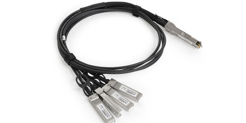 Part Number QFX-QSFP-DACBO-1M Juniper Compatible Direct Attach Copper Breakout Cable 40G QSFP+ to 4x10G SFP+ (1m, Passive), ATGBICS