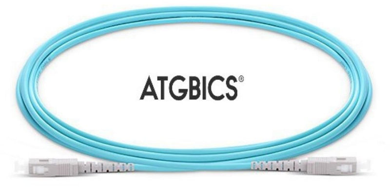 SC-SC OM3, Fibre Patch Cable, Multimode, Simplex, Aqua, 5m, ATGBICS