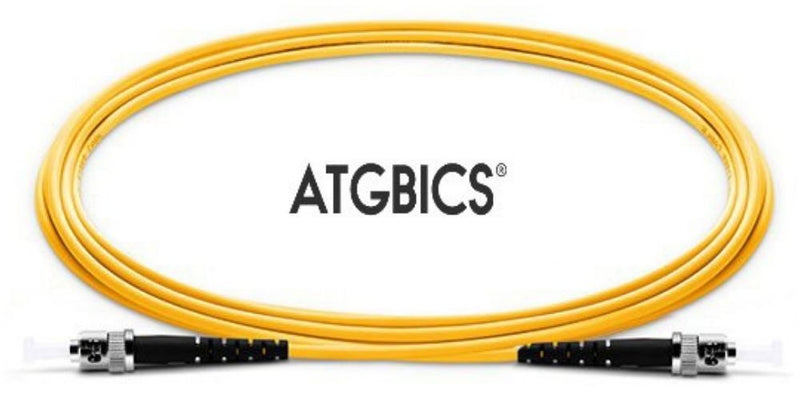 ST-ST OS2, Fibre Patch Cable, Singlemode, Simplex, Yellow, 8m, ATGBICS